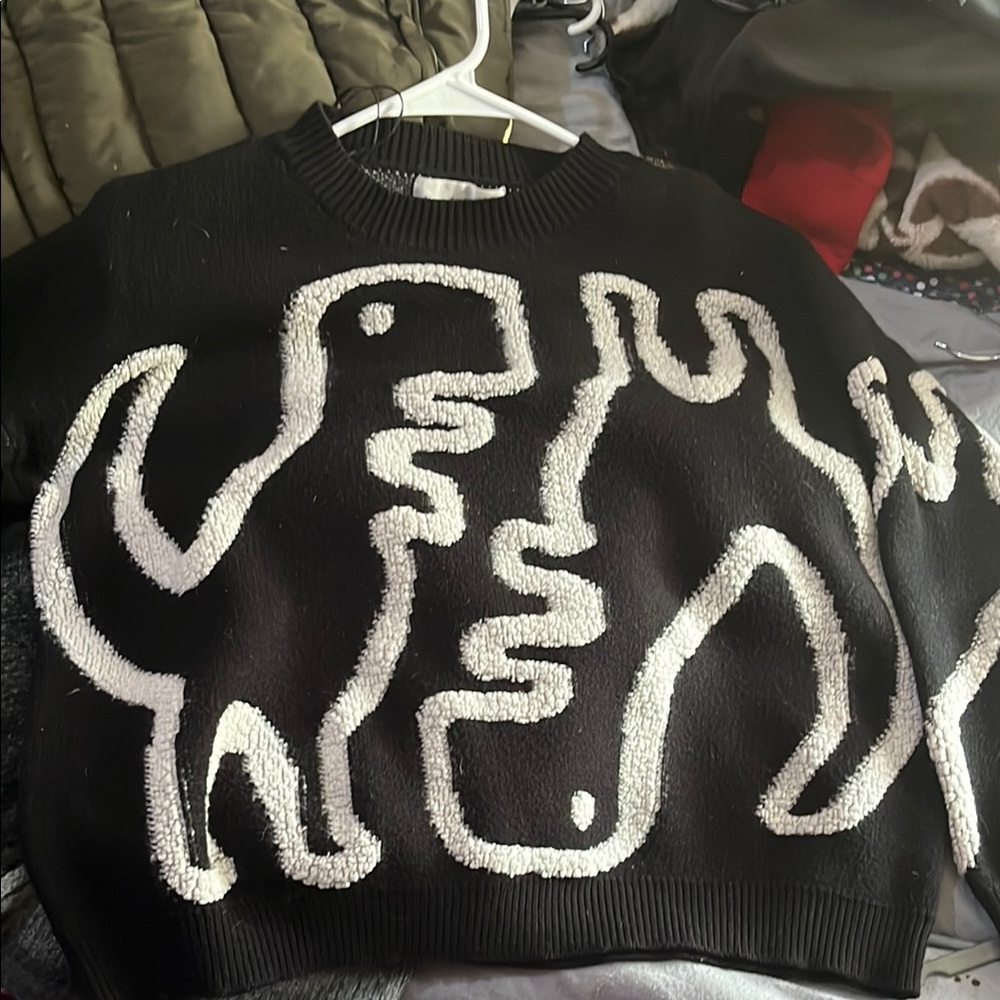 Black and White Graphic Women's Jacket